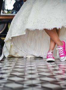 bride and groom shoes